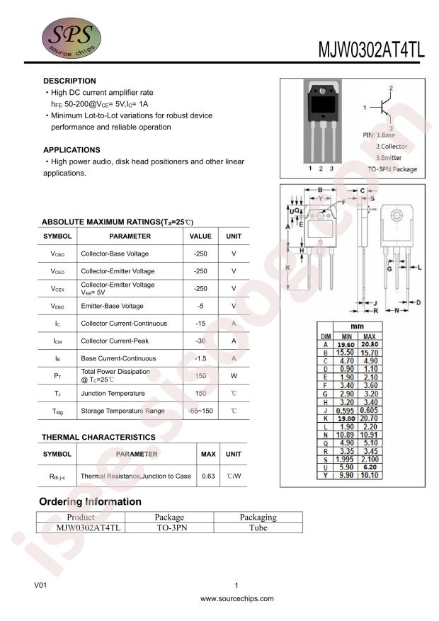 MJW0302AT4TL