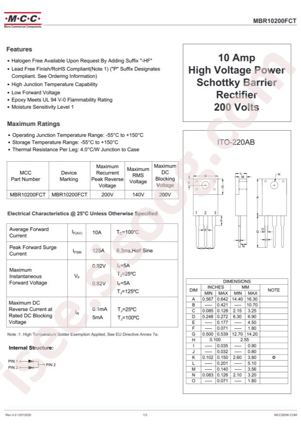 MBR10200FCT-BP