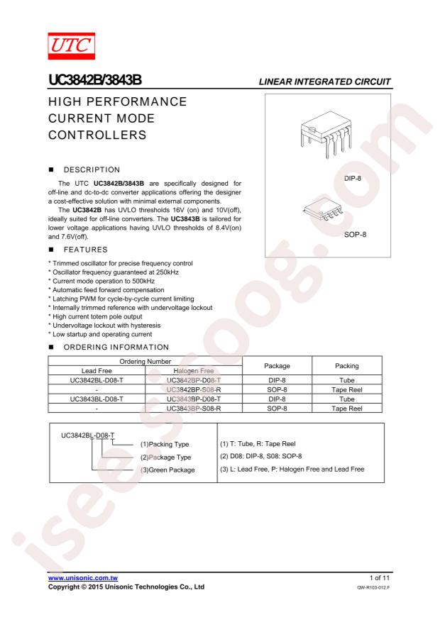 UC3843BL-D08-T