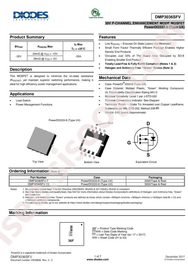 DMP3036SFV-13