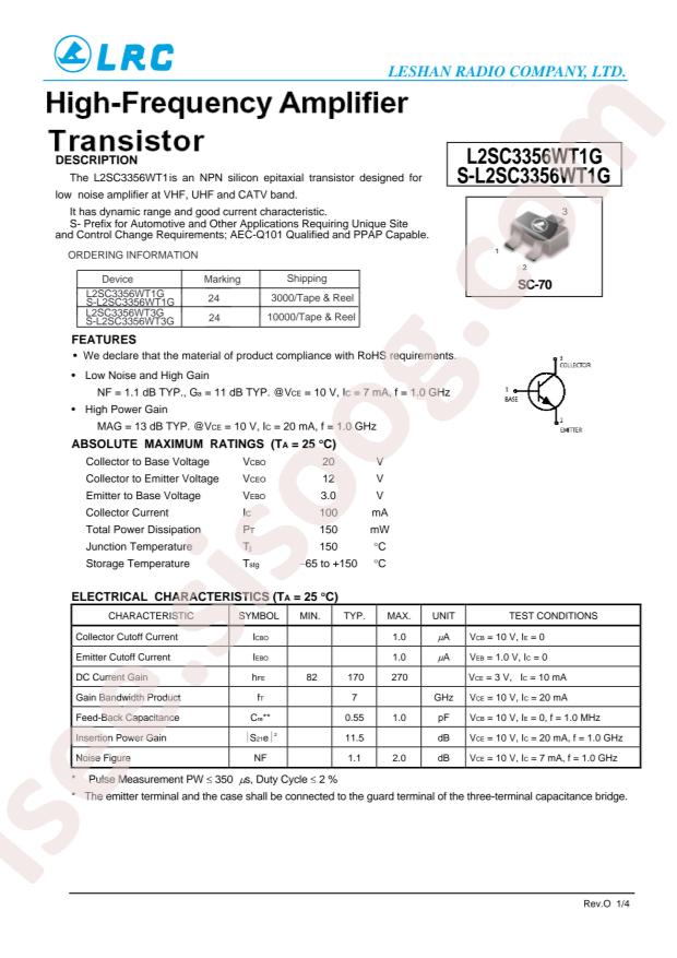 L2SC3356WT1G