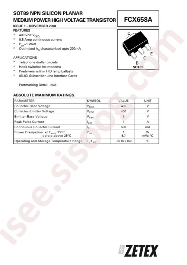 FCX658ATA