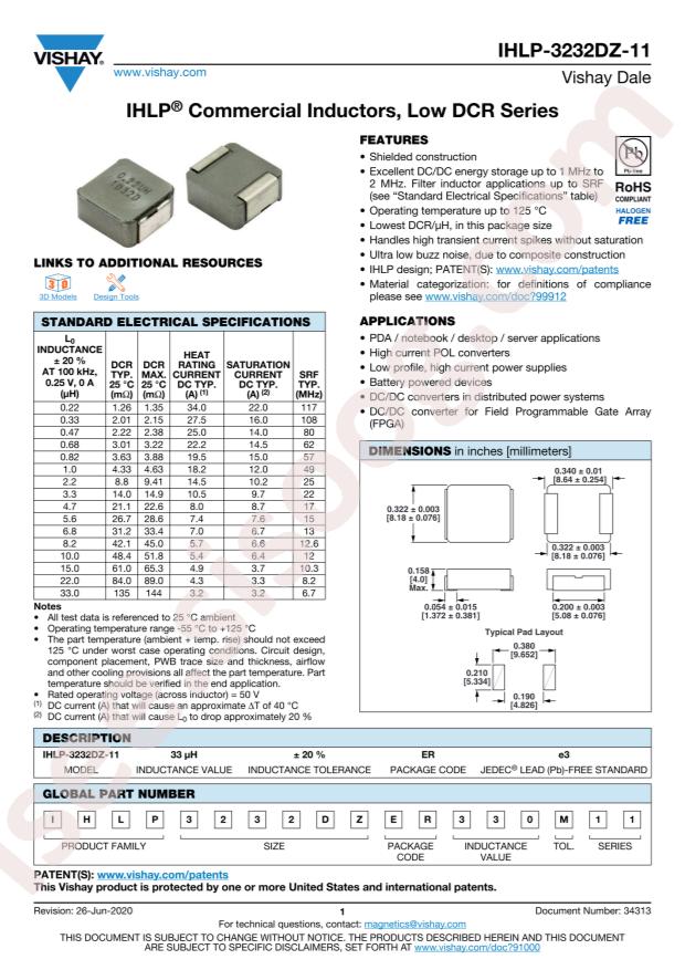 IHLP3232DZER6R8M11