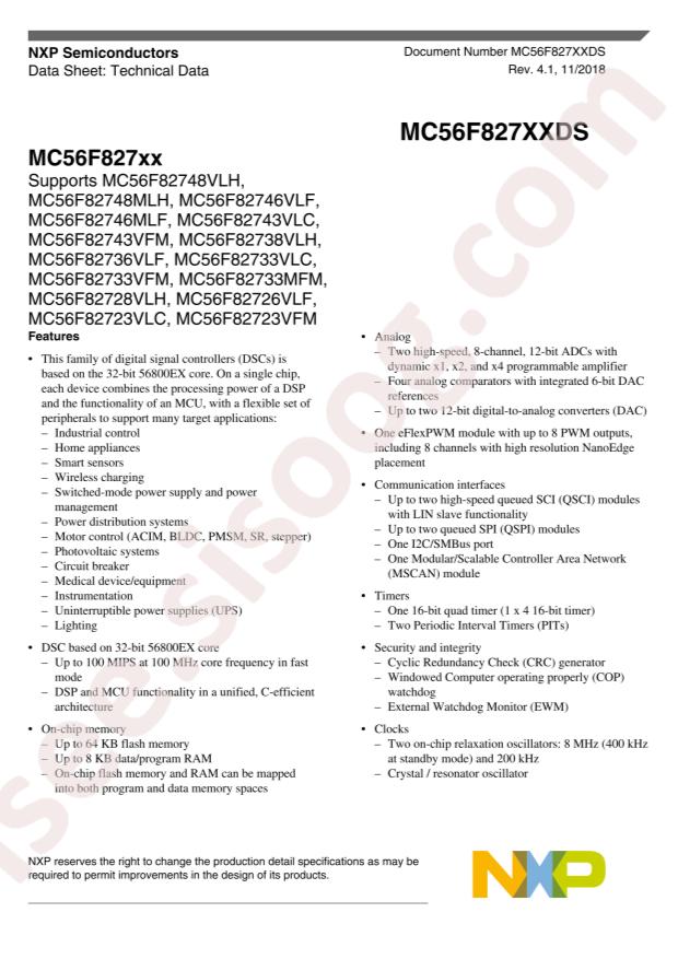 MC56F82748VLHR