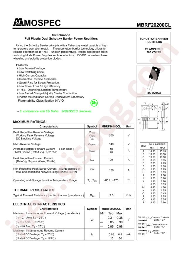 MBRF20200CL