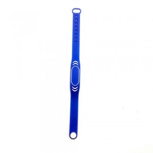 دستبند سیلیکونی RFID - طرح شیائومی (فرکانس 13.56MHz) - رنگ آبی