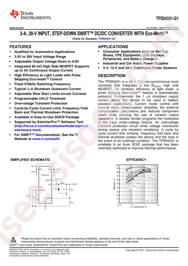 TPS54331QDRQ1