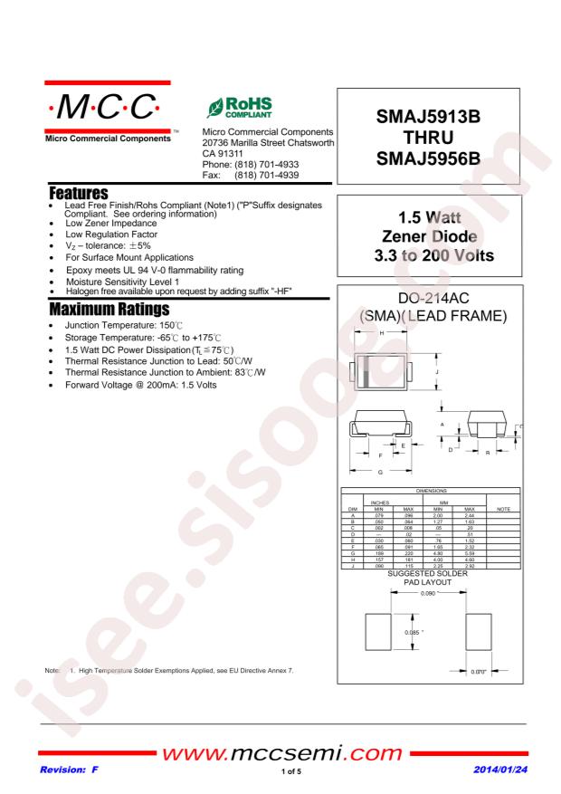 SMAJ5927B-TP