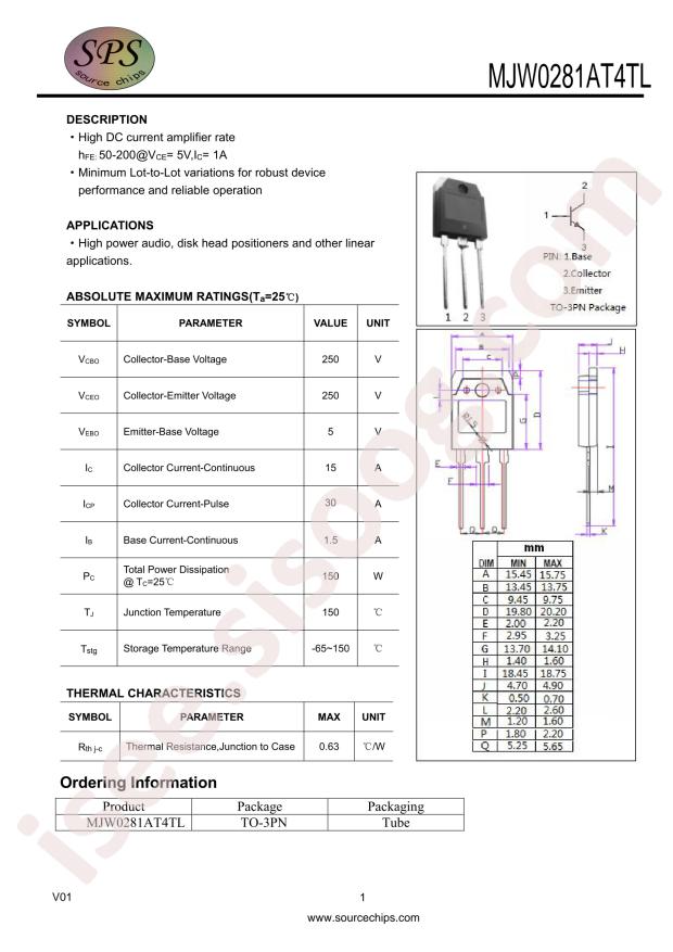 MJW0281AT4TL