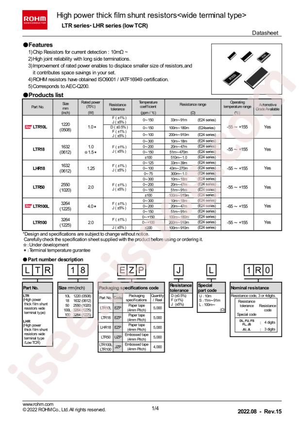 LTR18EZPFLR330