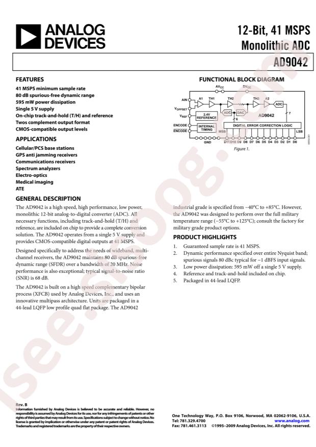 AD9042ASTZ