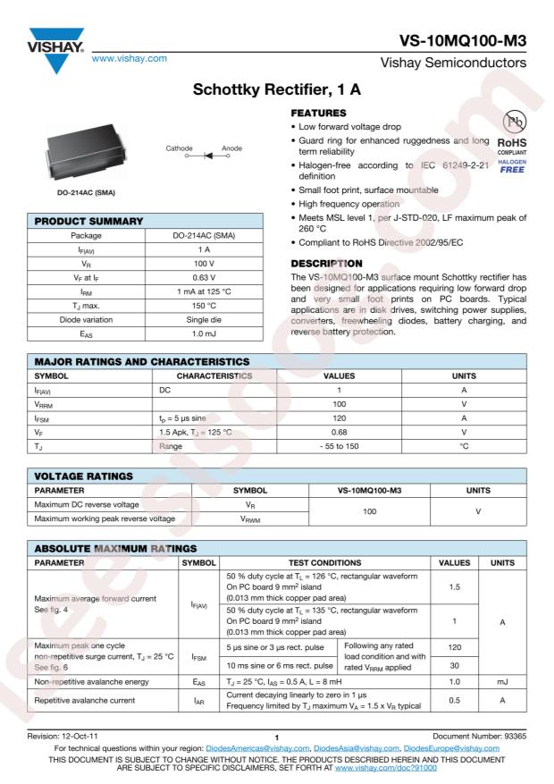 VS-10MQ100-M3/5AT