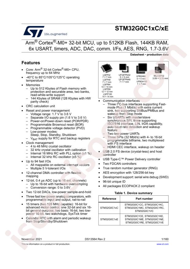 STM32G0C1CET6