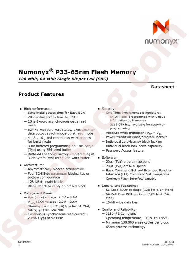 PC28F640P33BF60A