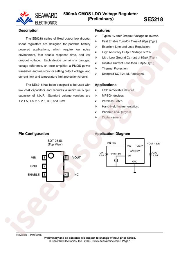 SE5218DLG-LF-1.8V
