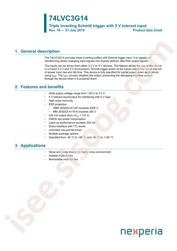 74LVC3G14GS,115