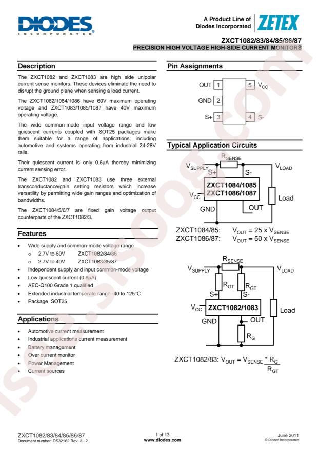 ZXCT1085E5TA