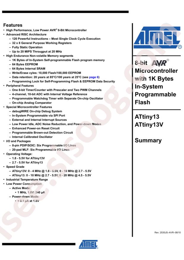 ATTINY13V-10SSU