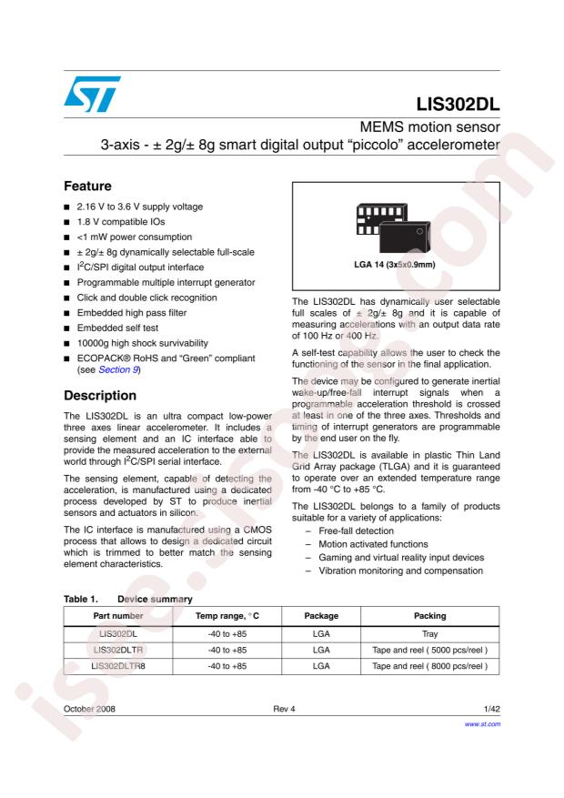 LIS302DLTR