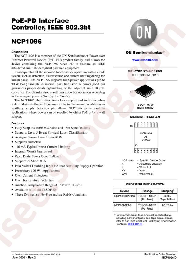 NCP1096PAR2G