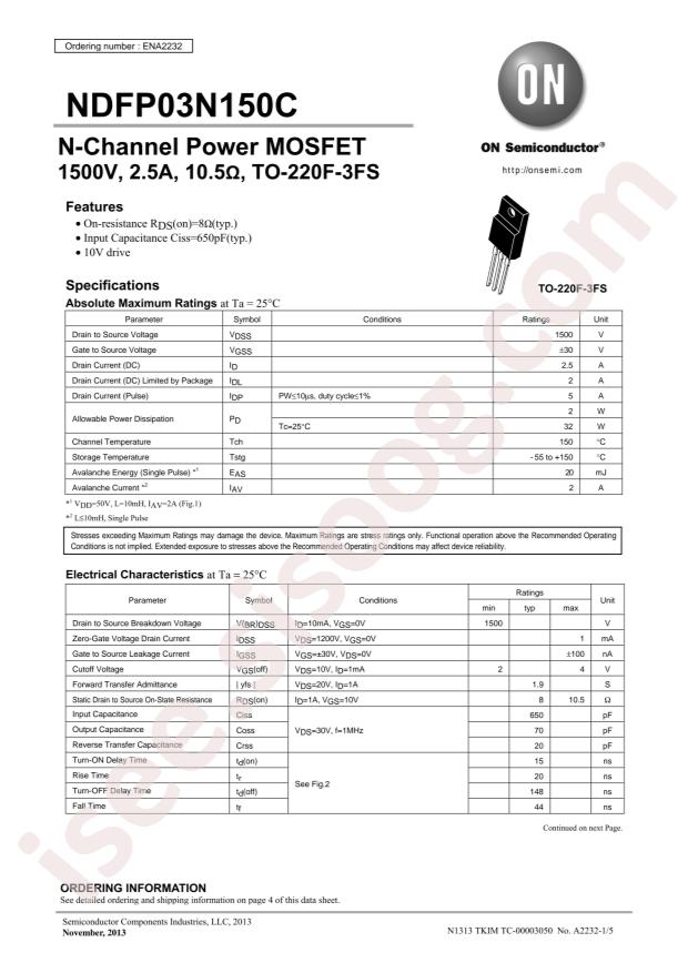 NDFP03N150CG