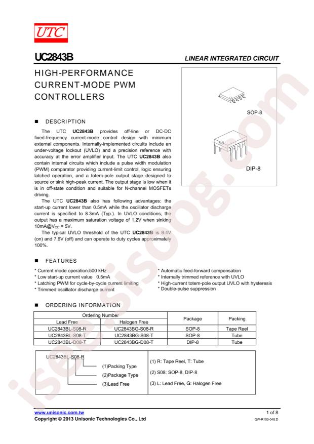 UC2843BL-D08-T