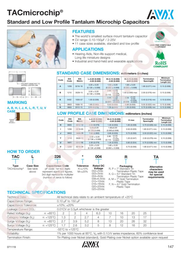 TACR105M025XTA