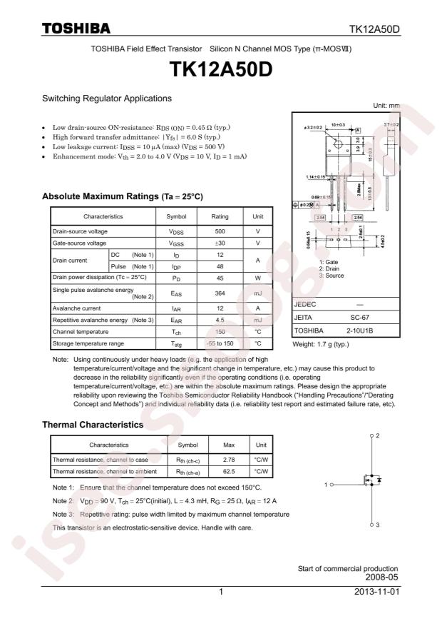 TK12A50D