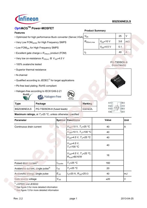 BSZ036NE2LS