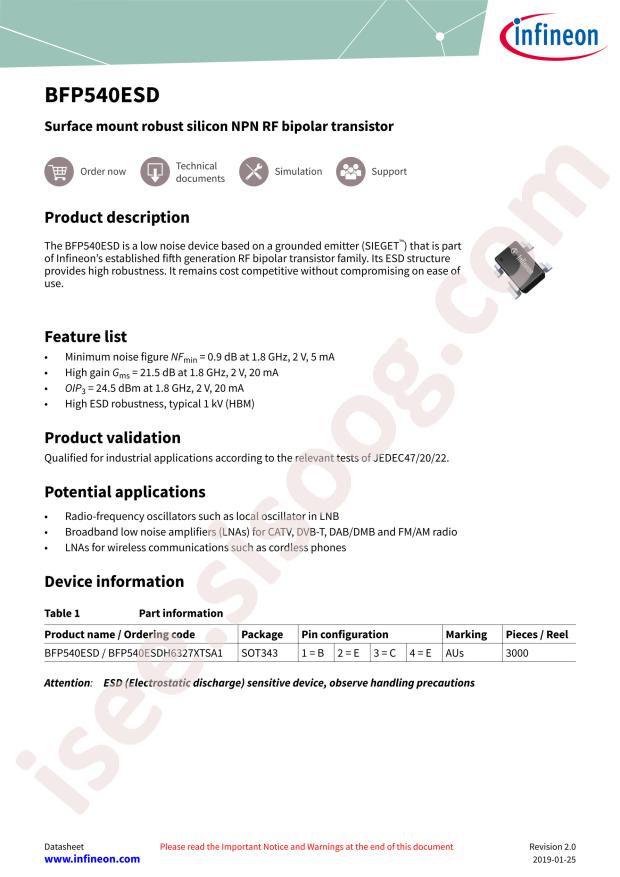 BFP 540ESD H6327