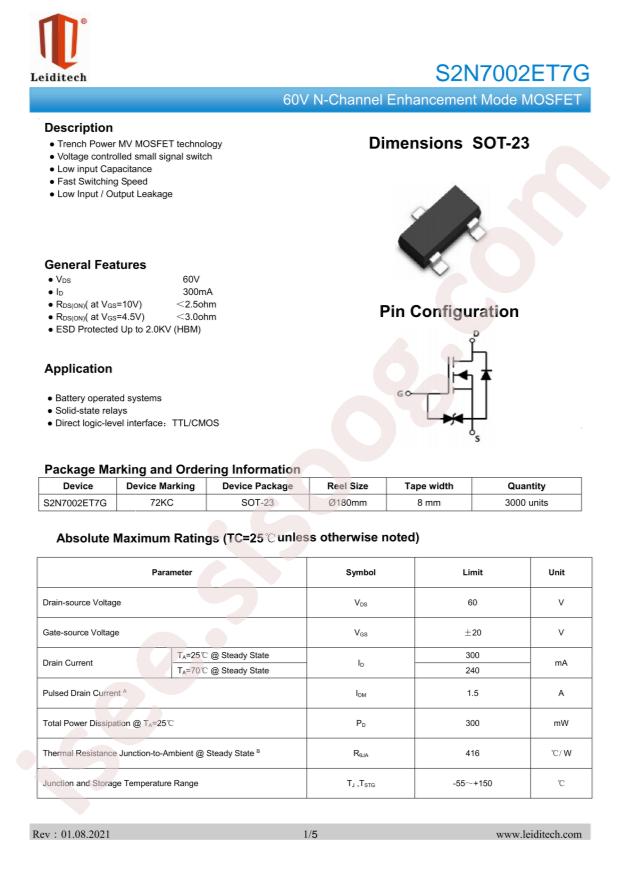 S2N7002ET7G
