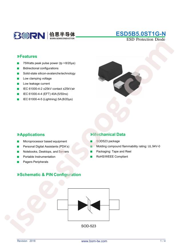 ESD5B5.0ST1G-N