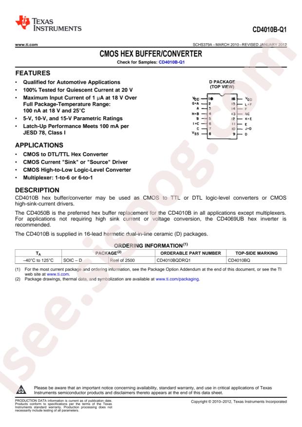 CD4010BQDRQ1