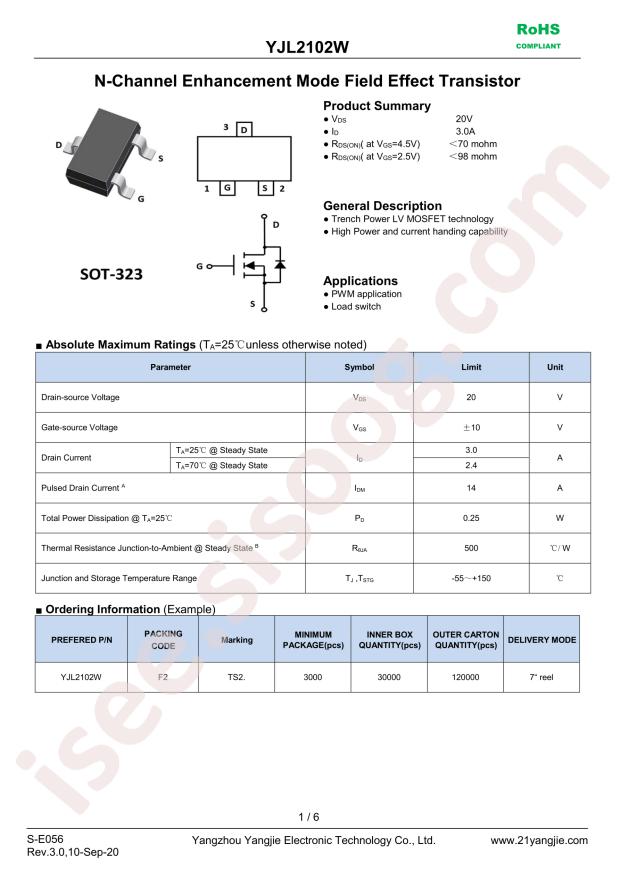 YANGJIE YJL2102W