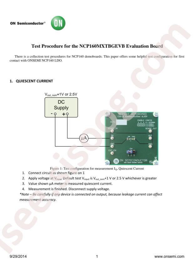 NCP160MXTBGEVB