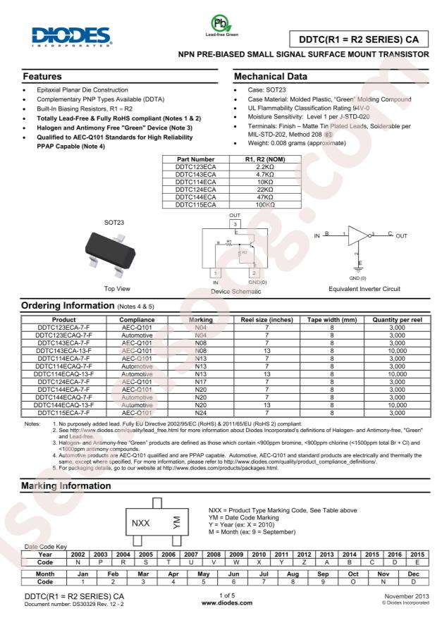 DDTC143ECA-7-F