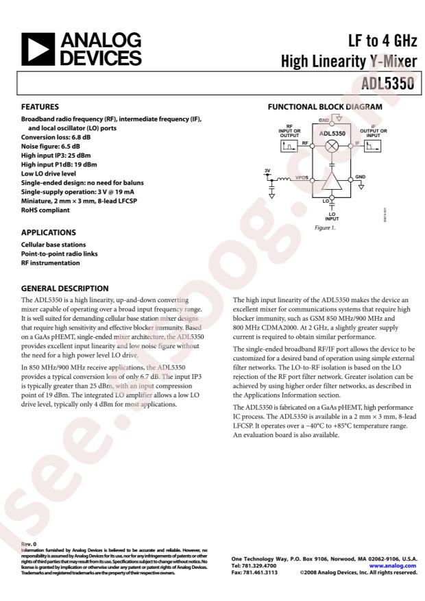 ADL5350ACPZ-R7