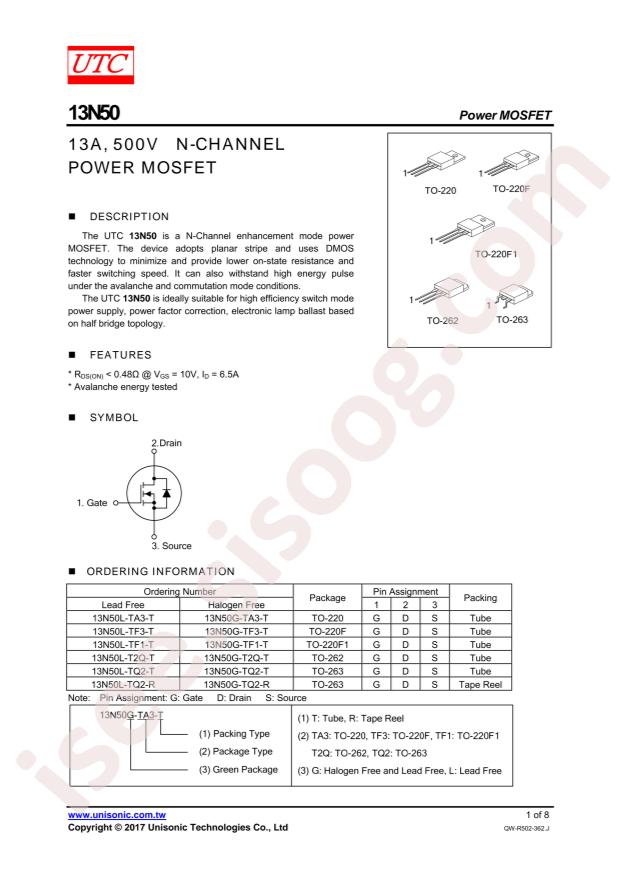 13N50L-TF1-T