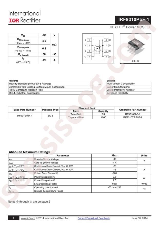 IRF9310TRPBF