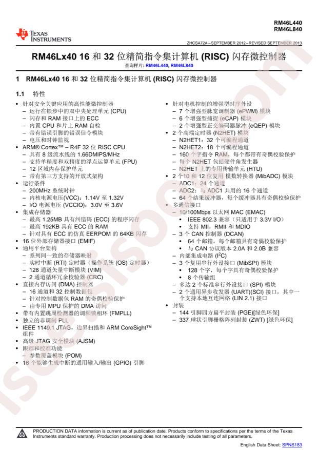 RM46L440CZWTT