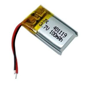 باتری لیتیوم پلیمر 3.7v ظرفیت 120mAh کد 401119