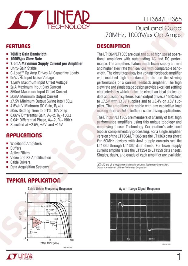 LT1364CS8#PBF