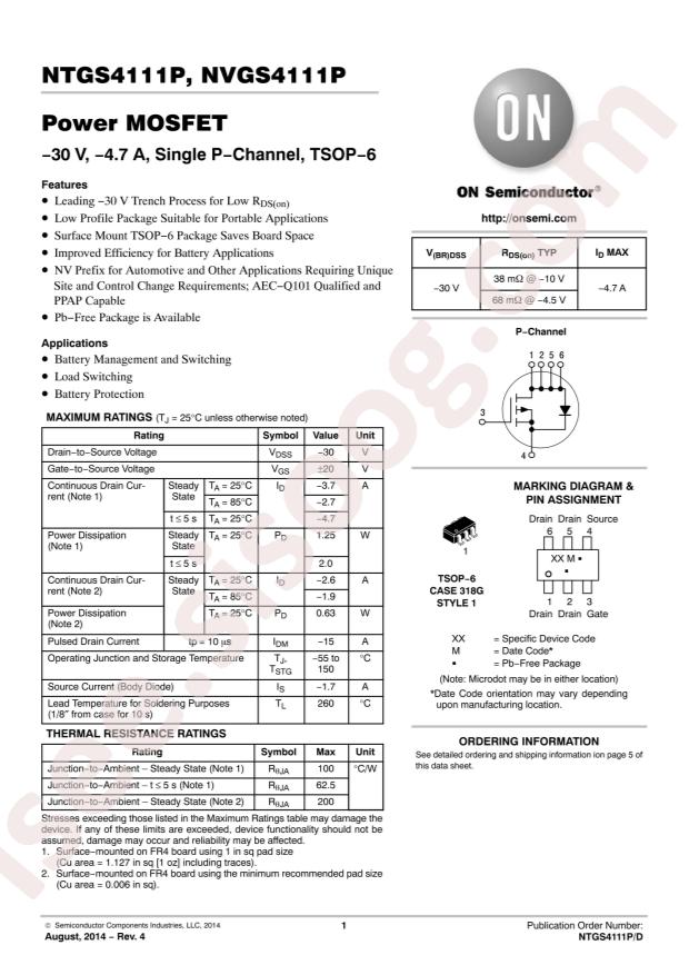 NTGS4111PT1G
