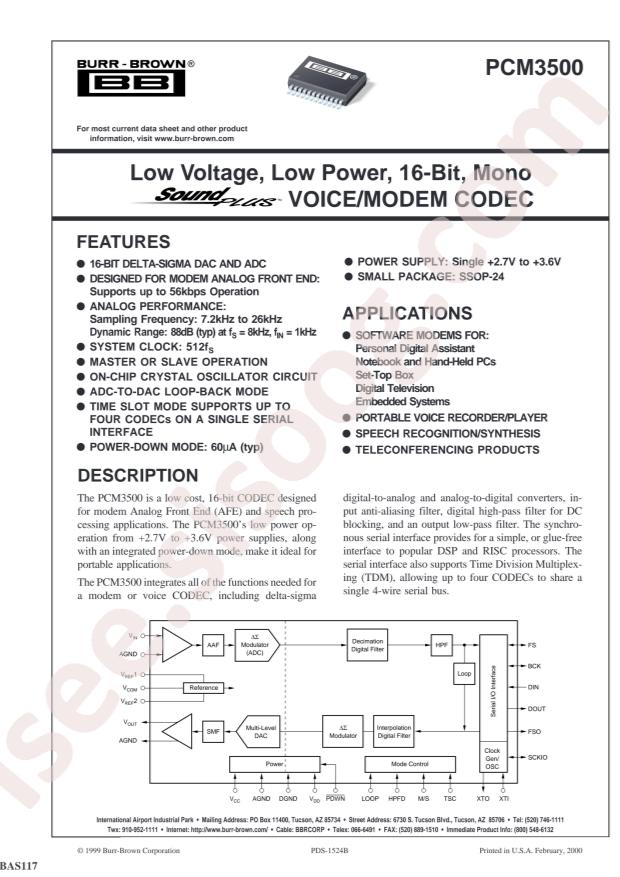 PCM3500E