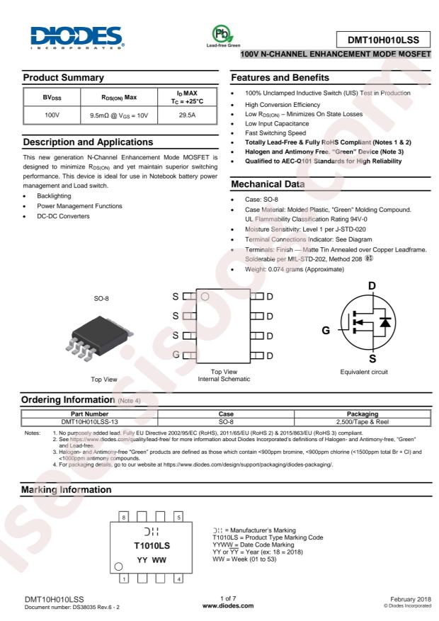 DMT10H010LSS-13