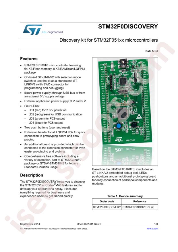 STM32F0DISCOVERY