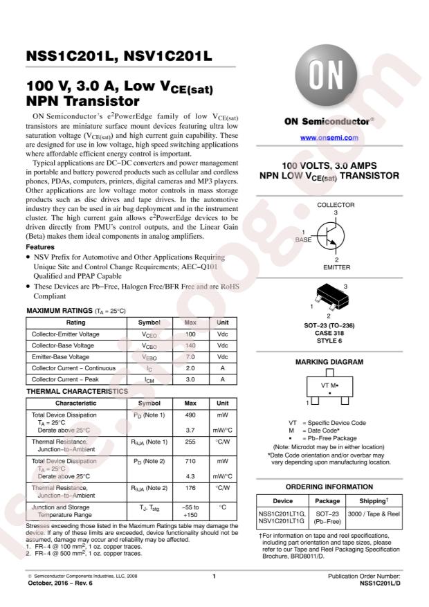 NSS1C201LT1G