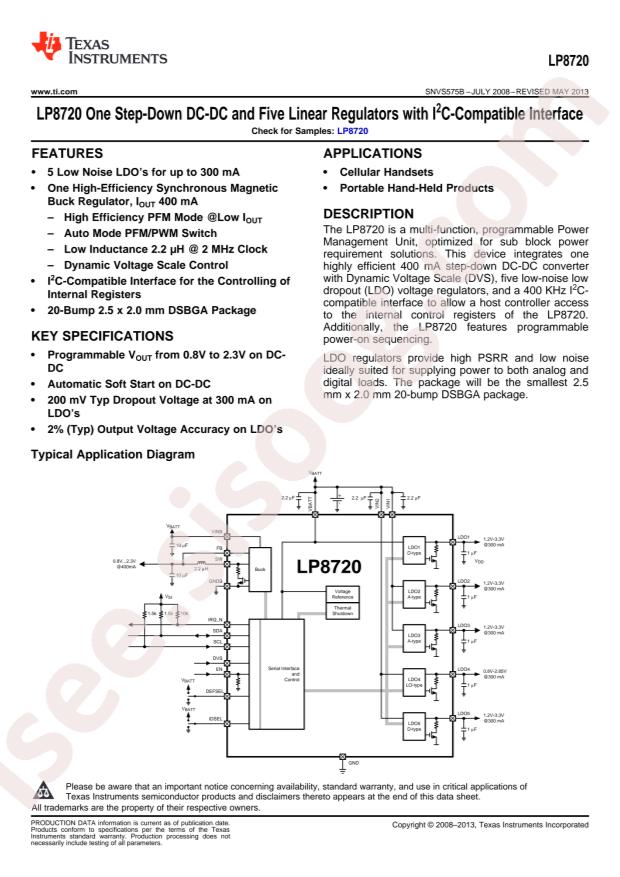 LP8720TLE/NOPB