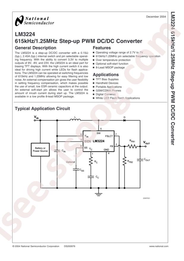 LM3224MM-ADJ/NOPB