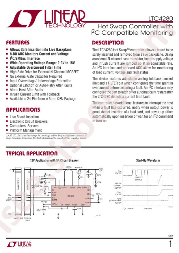LTC4280IUFD#PBF